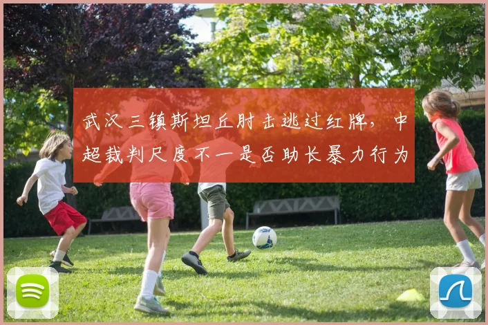 武汉三镇斯坦丘肘击逃过红牌，中超裁判尺度不一是否助长暴力行为？